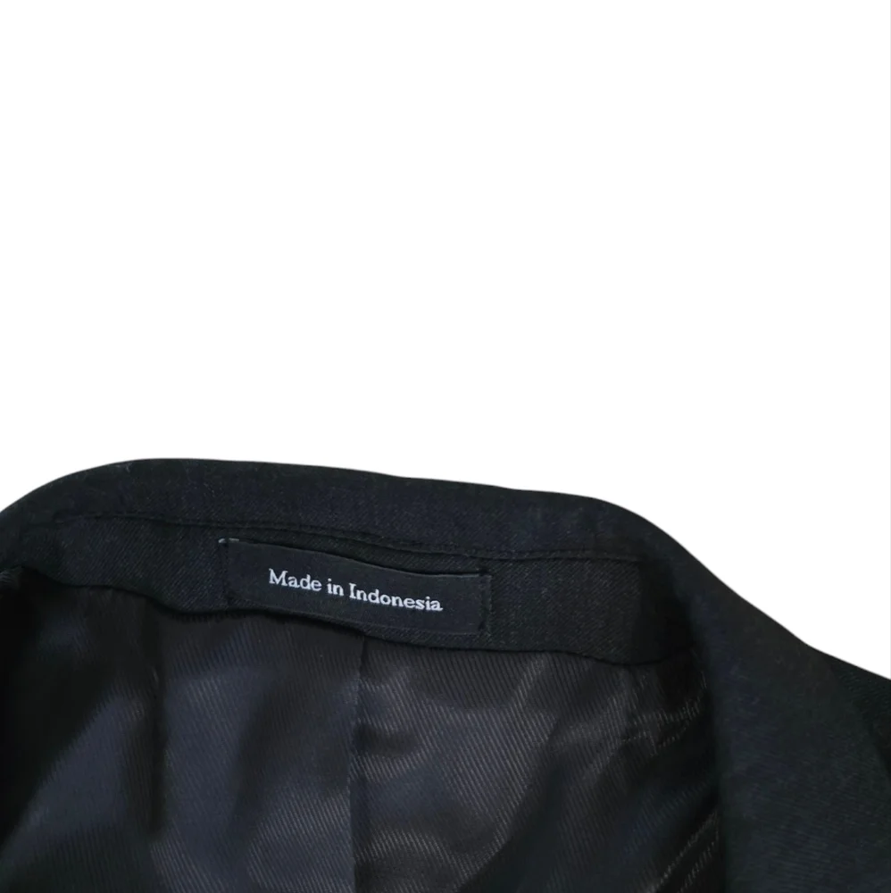 Pronto uomo platinum black‎ Wool suit jacket men's Size 44